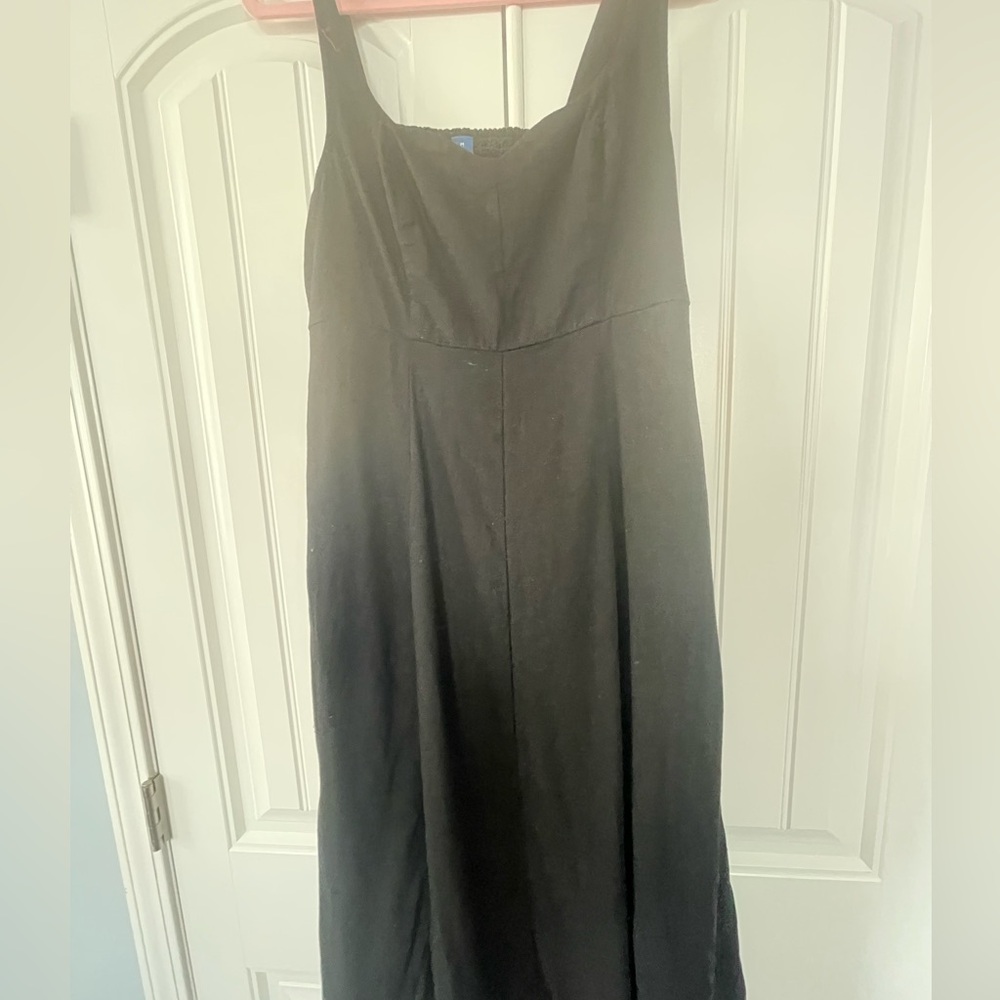 Old Navy Classic Black Midi Dress Sz:M - Picture 2 of 12